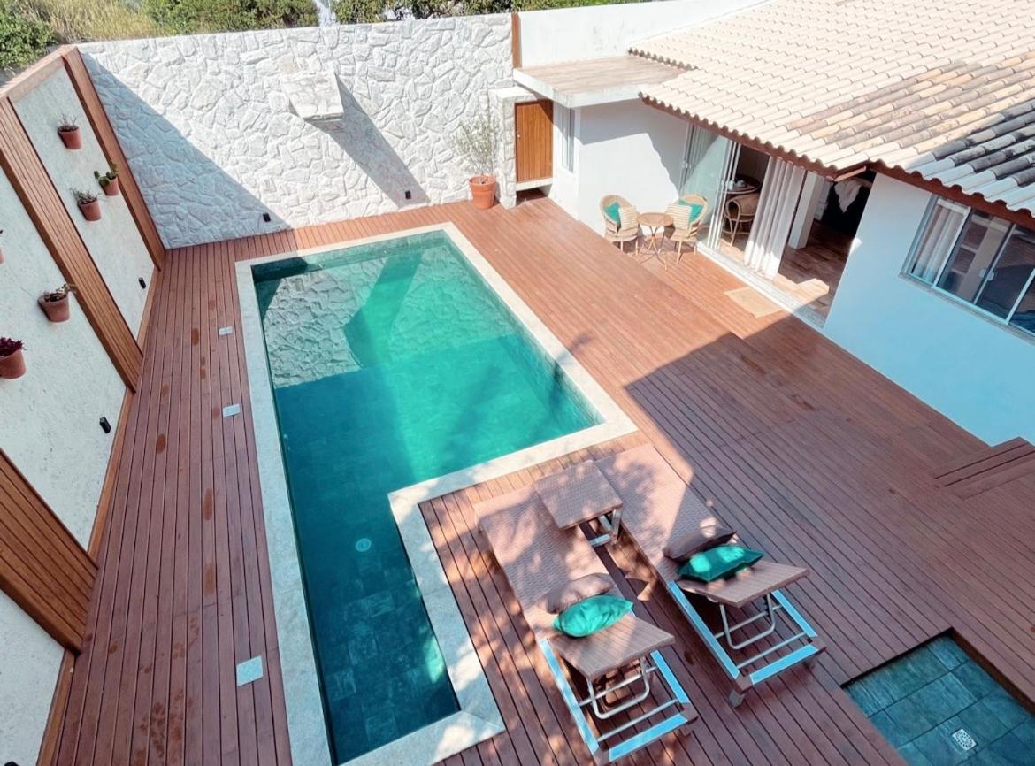 Casa com piscina e acesso a pé à Praia do Santinho Florianópolis Exterior foto
